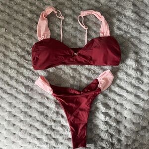 Women's Red Bikinis Set